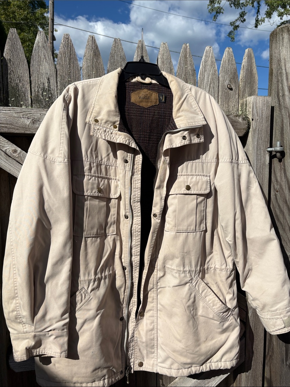 Woolrich large lined jacket.